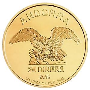 1/4 oz Gold Coin Andorra Eagle