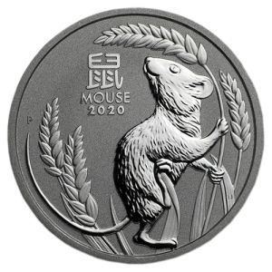 1 oz Platinum Coin Mouse 2020