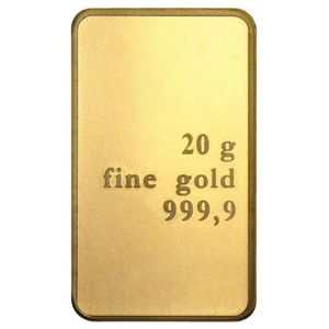 20g Gold Bar - various manufacturers