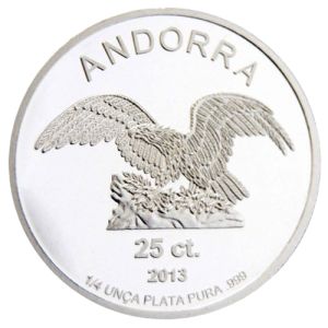 1/4 oz Silver Coin Andorra Eagle