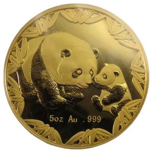 5 oz Goldmünze China Panda