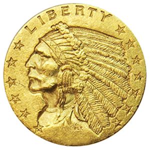 2,5 Dollar Gold Indian Head