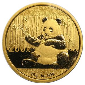 15g Gold Coin China Panda 