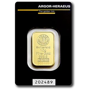 10g Gold Bar Argor Heraeus
