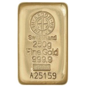 250g Gold Bar Argor Heraeus