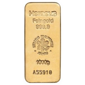 1 kg Gold Bar Heraeus