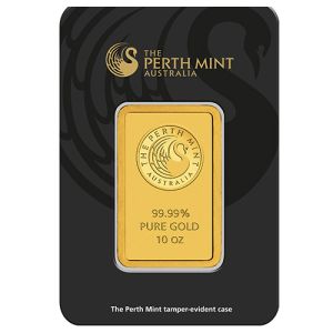10 oz Gold Bar Perth Mint