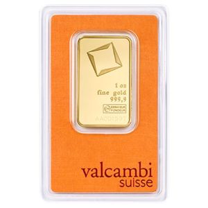 1 oz Gold Bar Valcambi