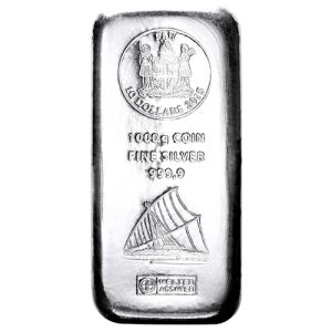 1 kg Silver Coin Bar, various manufacturers